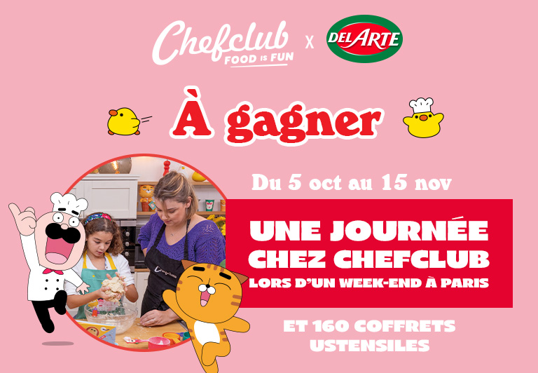 Chefclub débarque chez Del Arte avec un jeu concours