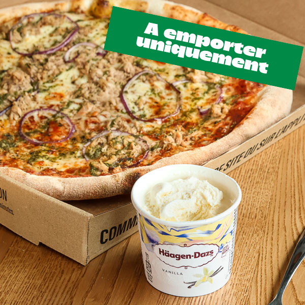 Menu Pizza + Glace Solo