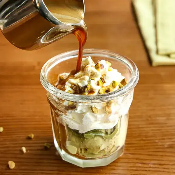Affogato pistache