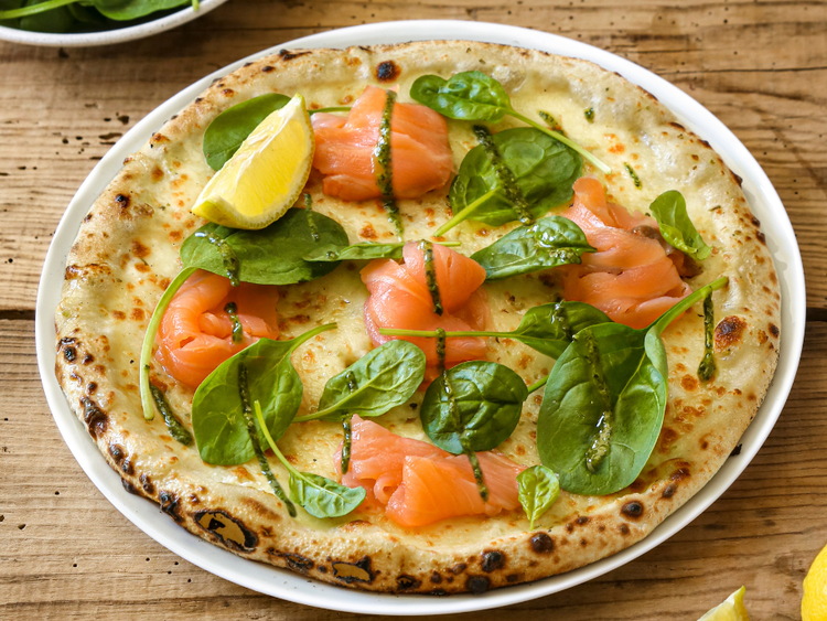La pizza Salmone, la fraîcheur et la gourmandise dans une pizza Del Arte